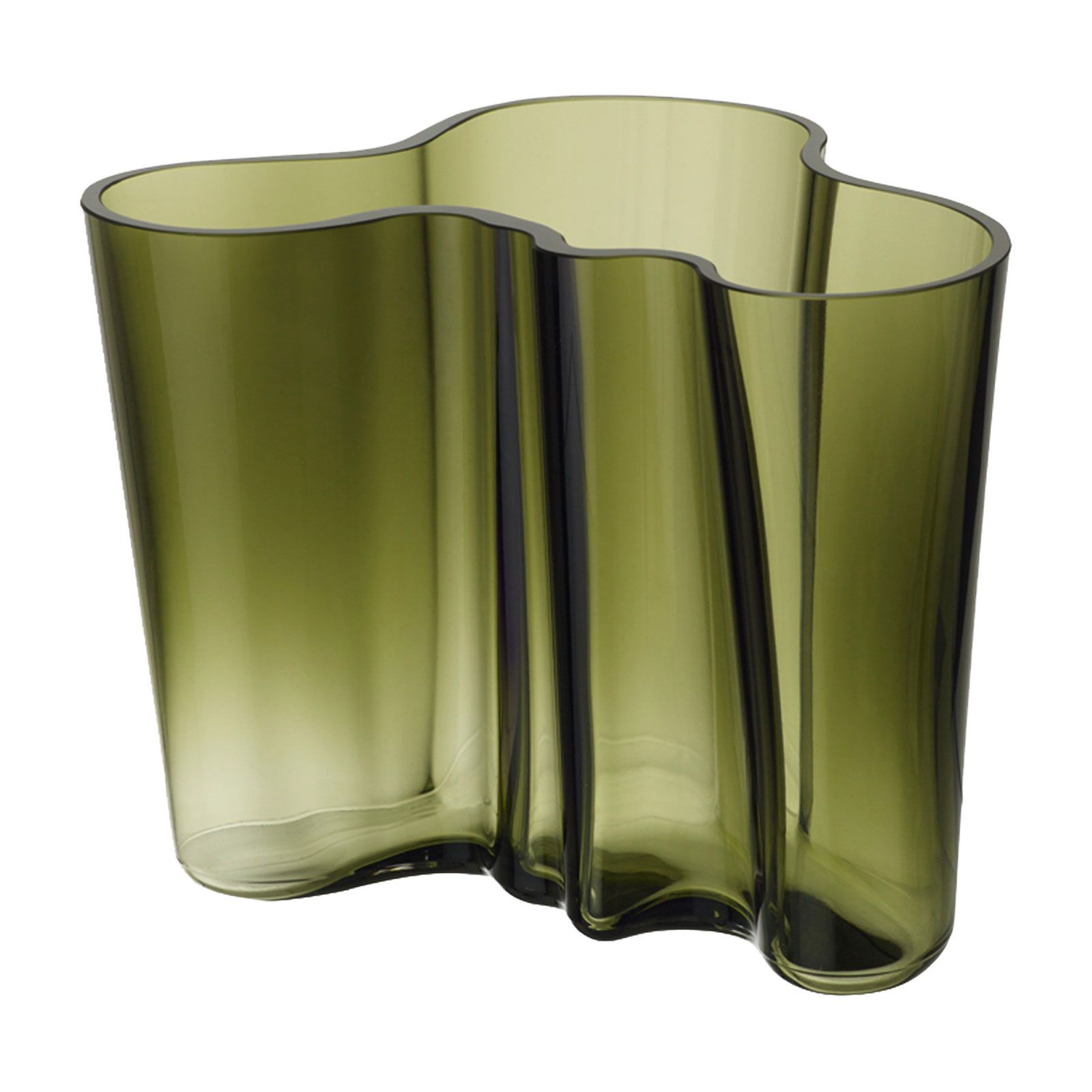 iittala Alvar Aalto Vase 16cm moss green/moosgrün | 100144134